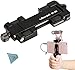 Produktbild Ulanzi ST-03 Phone Clip Metal Smartphone Tripod Mount Adapter with Cold Shoe Mount Meet Arca Swiss Quick Release Plate for iPhone Samsung HuaWei Cell Phone Tripod Holder (ST-03 Black)