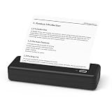 Portable Printer Wireless Bluetooth Connection, POOOLITECHxHPRT Inkless Mobile Printers Compatible w