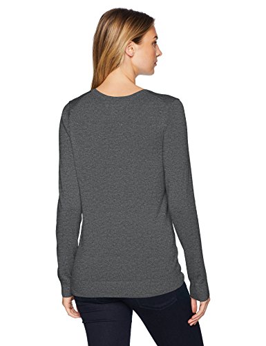 Amazon Essentials Women's Classic-Fit Lightweight Long-Sleeve V-Neck Sweater (Available In Plus Size), Charcoal Heather, X-Large #TOP1