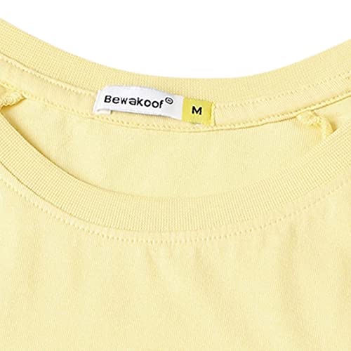 Image of Bewakoof Men's Typography 100% Cotton T-Shirt - Regular Fit, Round Neck, Half Sleeves