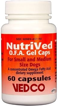 NutriVed OFA Gel Caps for Dogs Small & Medium / 60 count