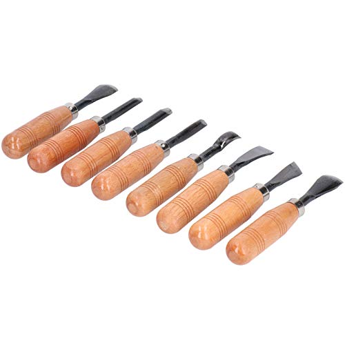 Kit d'outils de sculpture sur bois, ensemble d'outils de sculpture à la main outils de sculpture sur argile 8 pièces outils de sculpture sur bois, pour bricolage bois Cover