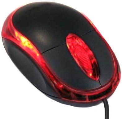 Miniatura 4 de Importer520 Negro 3-Botón 3D USB 800 Dpi Ratones de desplazamiento óptico Ratón Rojo LED para el ordenador portátil de escritorio