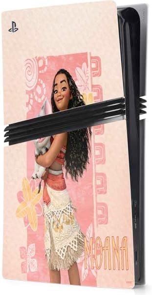 Skinit Decal Gaming Skin Compatible with PS5 Pro Console - Officially Licensed Disney Princess Moana Singing Design