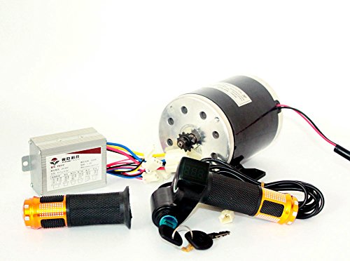 L-faster 24V36V48V 500W Elektromotor Brushed DC-Motor Kit Elektro Scooter Motor MY1020 Unite Motor Electric Scooter Conversion Kit E-Bike-Motor-Kit (36V500W)