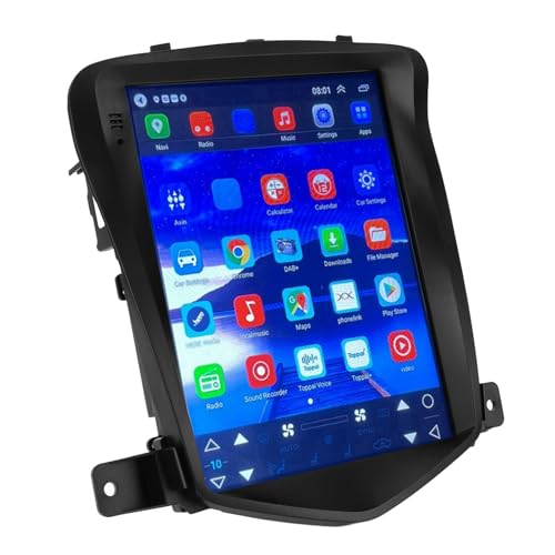 Leitor de carro, tela sensível ao toque de 9,7 polegadas, rádio de carro, Bluetooth, viva-voz HD, mu
