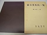 福音書異同一覧―前三福音書共観 (1981年)