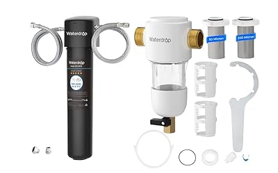 Waterdrop Under Sink Water Filter System and Spin Down Sediment Filter