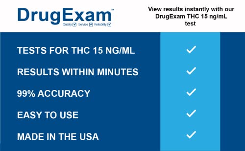 2 Pack - Drugexam Made In Usa Most Sensitive Marijuana Thc 15 Ng/Ml Single Panel Drug Test Kit - Marijuana Drug Test With 15 Ng/Ml Cutoff Level For Detecting Any Form Of Thc (10) (2) #TOP4