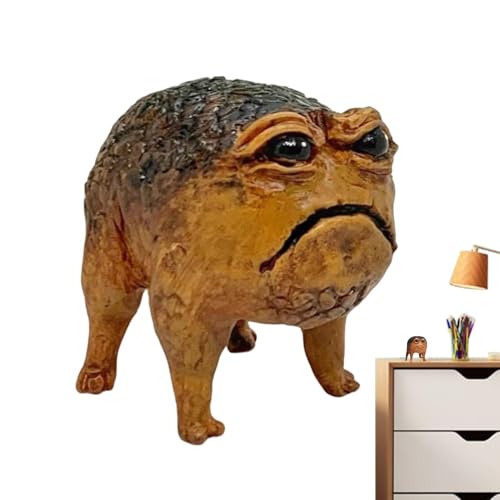 Générique Statue de Grenouille Bizarre, Figure de Crapaud Laid - Statues de Jardin Art Yard,Resin Fun Novelty Unique Garden Yard Art Statues pour Les Jardins, Les patios et Les pelouses