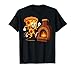 Cheesy Pizza Slice Running to Brick Oven Cartoon T-Shirt