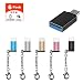Micro USB to USB C Adapter (With type c otg adapter) Aluminum Converter Micro USB to Type C USB Adapter Data Syncing and Charging Converter for Samsung,MacBook,ChromeBook Pixel,Nexus (rainbow)