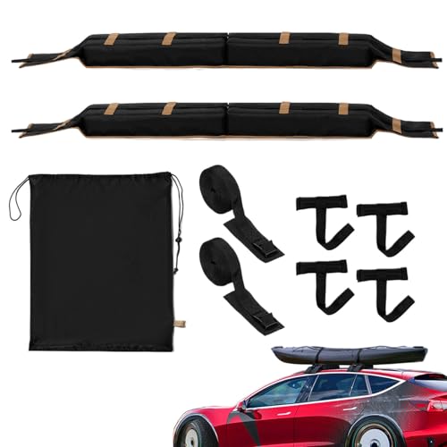 Coussinets en mousse pour barres transversales - Accessoires résistants aux intempéries pour le stockage de toit...