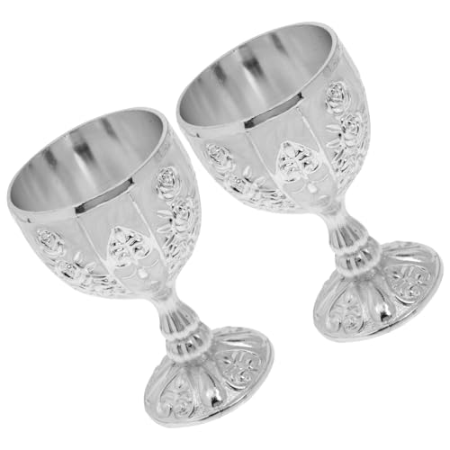 PRETYZOOM 2 Copas De Vino Elegantes De Pie Alto Copas De Whisky Portátiles