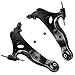 Detroit Axle - Both (2) Front Lower Driver & Passenger Side Control Arm Assembly - 10-Year Warranty