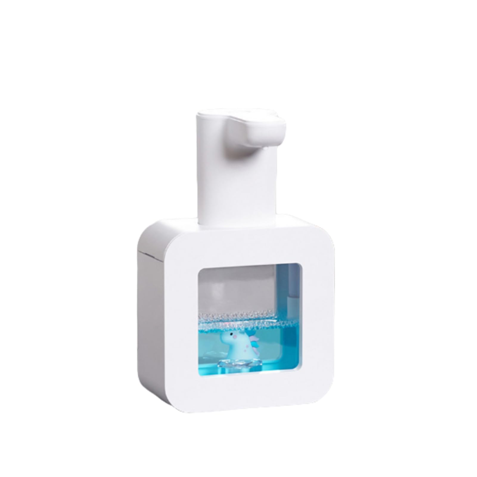 400ml/13.53Oz Soap Dispenser Manual Pump,Automatic Soap Dispenser,20s Light Reminder Function Touchless USB Foaming Soap Dispenser Refillable Wash Hand Liquid for Home Bathroom School