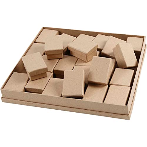 Boîtes, taille 5 x 7 cm, 24 pièces.