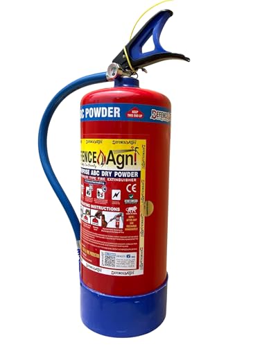 Image of ABC Powder Type 6 Kg Fire Extinguisher (Red) | ISI Certified | Suitable for Home, Office, Car, Kitchen, Shops & Industrial Use