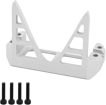 Aluminum Steering Servo Guard Armor Protective Cover Servo Mount for 1/10 RC Crawler Car Bouncer Axial Wraith 90018 RR10 Capra 1.9UTB Silver