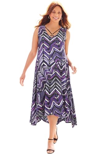 Catherines Women's Plus Size Anywear Reversible Crisscross V-Neck