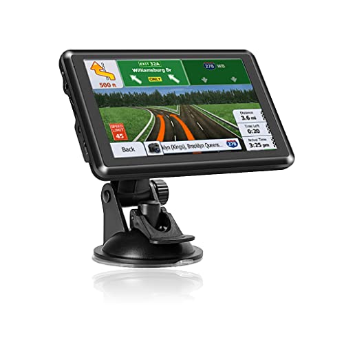 IKEEYUIS Tela HD de 5 polegadas Montada em Carro Mapas de Posicionamento Rastreador, Caminhão Planej