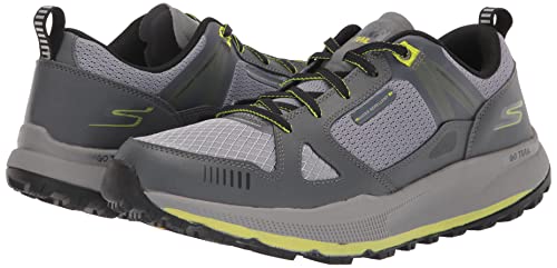 Tênis Go Run Pulse Trail -, Skechers, Masculino, Cinza Escuro / Preto, 41
