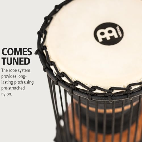 Meinl Percussion ATD-M African Talking Drum (Medium), 17,78 cm (7 Zoll) Durchmesser, brown/black