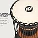 Meinl African Talking Drum with Mahogany Wood Shell and Wooden Beater - NOT MADE IN CHINA - Medium Size Goat Skin Heads, 2-YEAR WARRANTY (ATD-M)