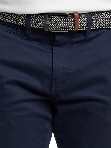 Indicode Herren Eary Chinohose Stretchhose | Chino Herrenhose Super Stretch Stoffhose Navy, 29/32