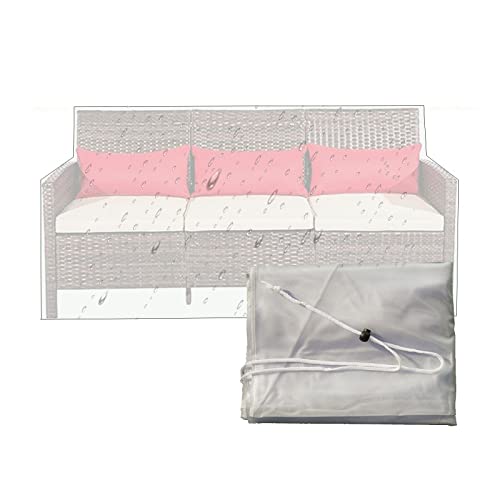 HHMAX Patio Furniture Cover- Waterproof Anti-UV/Snow Durable & Fade Resistant PVC Sheet For Outdoor Garden Dining T Able And Chairs Sofa, 43 Sizes (Color : Clear, Size : 250X250x90Cm)