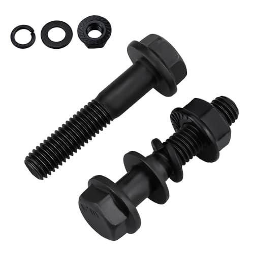 Image of 12-Sets M8-1.25 x 35mm Flange Hex Bolt with Flange Nuts and Flat & Lock Washers Assortment Set, 10.9 Grade Alloy Steel, Serrated, for Automotive Repair & Machinery Projects, Glvaner