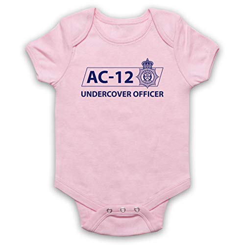 Barboteuse Bébé Police TV AC-12 Cadeau de Naissance Original Humour