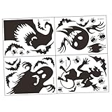 Cabilock 3 Juegos etiqueta de la mural de la pared de halloween etiqueta de la pared de zombies de halloween decoración hallowen diavolo Decorar pegatinas pegatina espeluznante