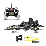 F22 Remote Control Fighter Jet Plane, 4 Channel Quad Copter with 3-Axis Gyro Technology, Black