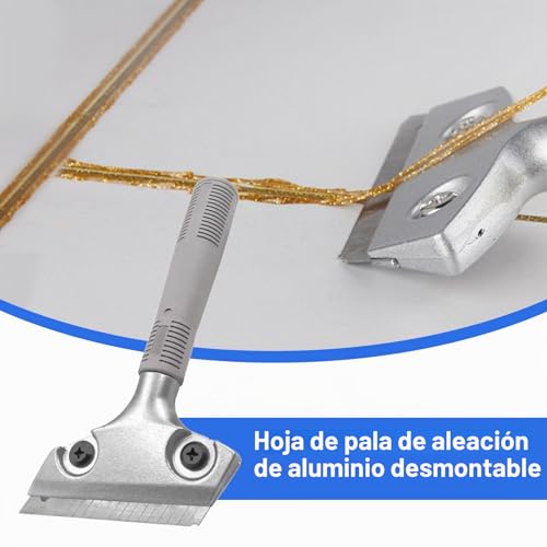 Miniatura 7 de Aplicador Silicona,5 En 1 De Quita Silicona Juntas Y Herramientas De Calafateo,Espatula,Removedor De Calafateo Para Ventana Baldosas Cocina Baño