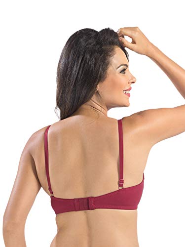 Image of SONARI Cristina Women's Non-Padded Wire-Free T-Shirt Bra| Medium Coverage, Cotton Polyester Bra with Regular Comfort Fit
