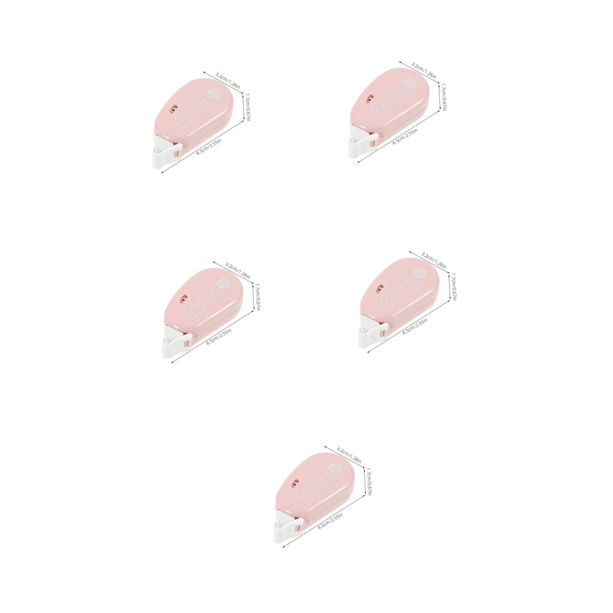 SEWACC 20piezas Cinta Adhesiva Doble Cara Cinta De Pegamento Roller Recarga para Scrapbooking Adhesivos Transparentes De Alta Resistencia para Manualidades y Oficina