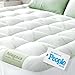 Niagara Sleep Solution Bamboo Mattress Topper Cover Queen With1 Bamboo Pillow Protector Cooling Pillow Top Mattress Pad Breathable Extra Plush Thick Extra Deep Fitted 20 Inches Rayon