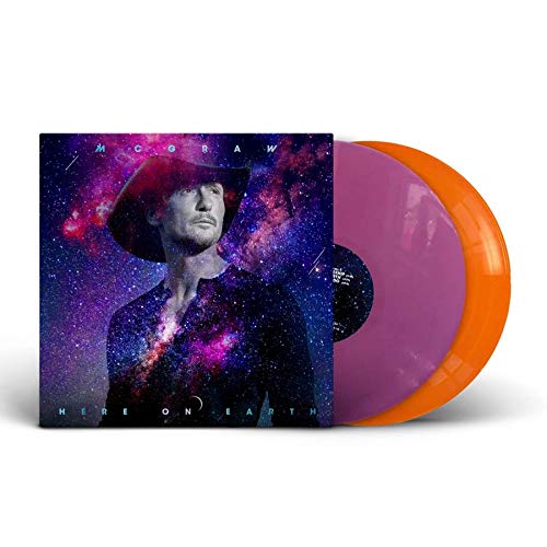 Here On Earth - Exclusive Limited Edition Orange & Purple Colored 2x Vinyl LP With SIGNED Cover By Tim Mcgraw