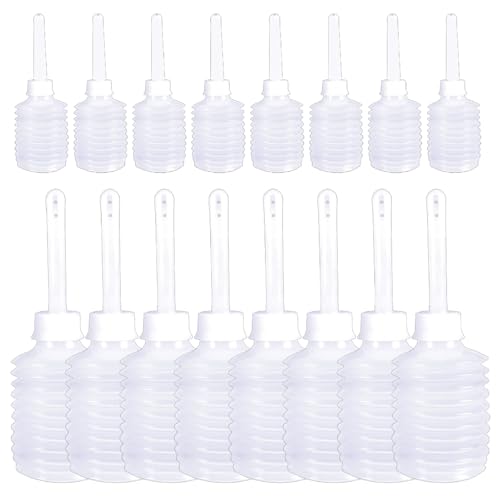 16Pcs Douche Bottles for Women, 50ml/180ml Safe Disposable Vaginal Douche Anal Applicator Eco-Friendly Flexible Butt Cleaner for Women Men Vaginal