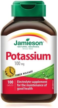 Jamieson Potasio 100 mg, 100 cápsulas