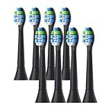 Tête De Brosse De Rechange C903 For Brosse À Dents Électrique. Compatible Avec Philips HX3110/HX3210A/HX3215/HX3216/HX3220/HX3230A/HX3230(C903 Black x8)