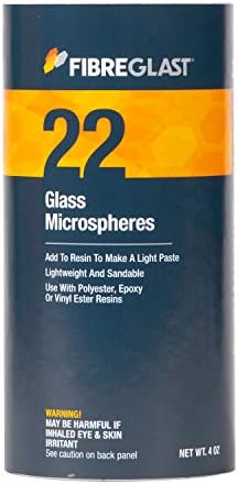 Fibre Glast Fiberglass Microspheres – Bond Putty & Whipped Filler Paste for Surface Repairs – Car, Auto, Boat & Forged Parts - Mix with Epoxy, Vinyl Ester, or Polyester Resin, Dries Clear, 4 Oz
