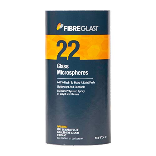 Image of Fibre Glast Fiberglass Microspheres - Bond Putty & Whipped Filler Paste for Surface Repairs - Car, Auto, Boat & Forged Parts - Mix with Epoxy, Vinyl Ester, or Polyester Resin, Dries Clear, 4 Oz