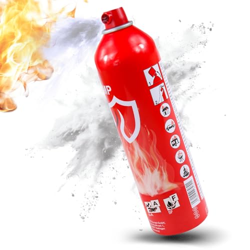 Olymp Feuerlösch Spray 1 Stück | Feuerlöschspray für Küche & Haushalt | Feuerlöscher Spray für Fettbrände | Löschspray für Zuhause | Feuerlöscher Dose Klein & Sicher | Feuerlöscher Wohnmobil