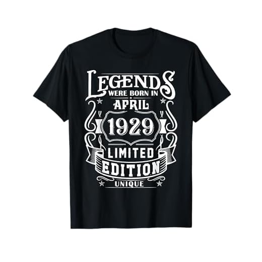 Cumpleaños Abril 1929 Edición Limitada Regalo April Camiseta
