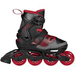 Patines Playlife Playlife Inline Skates Dark Breeze Patines en línea, Negro, Rojo, Gris, 35-38