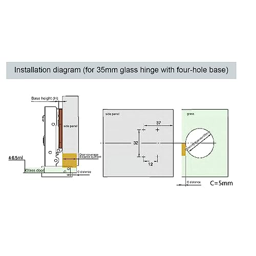TOPINCN Hidden Kitchen Cabinet Hinges Surface Mount Face Frame Hinge 10 Pcs Type Cabinet Cupboard Wardrobe Door Furniture Corner Folded Hinge - Image 4