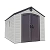 Lifetime 6402 outdoor storage shed 8 by 125 feet 2 windows  urban country home decor