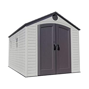 Lifetime 6402 outdoor storage shed 8 by 125 feet 2 windows  urban country home decor
